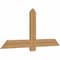 Ekena Millwork Eugene Smooth Timber Gable Bracket, Western Red Cedar, 60"W x 27"H x 1 1/2"D x 5 1/2"F, 11/12 Pitch GBW060X27X0206EUG00SWR - alternate 5